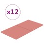 Wandpaneele 12 Stück rosa Samt 60x30 cm 2,16 m² von vidaXL, Wandverkleidung - Ref: Foro24-344087, Preis: 53,92 €, Rabatt: %