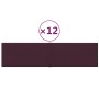 Wall panels 12 pcs purple fabric 60x15 cm 1.08 m² by vidaXL, Wall covering - Ref: Foro24-344057, Price: 25,12 €, Discount: %