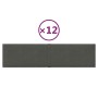 Wall panels 12 pcs dark gray velvet 60x15 cm 1.08 m² by vidaXL, Wall covering - Ref: Foro24-344064, Price: 29,63 €, Discount: %