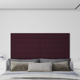 Wall panels 12 pcs purple fabric 90x15 cm 1.62 m² by vidaXL, Wall covering - Ref: Foro24-344099, Price: 46,99 €, Discount: %