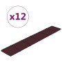 Wall panels 12 pcs purple fabric 90x15 cm 1.62 m² by vidaXL, Wall covering - Ref: Foro24-344099, Price: 46,45 €, Discount: %