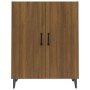 Aparador madera contrachapada color roble marrón 70x34x90 cm de vidaXL, Aparadores - Ref: Foro24-817332, Precio: 74,22 €, Des...