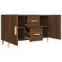 Aparador de madera de ingeniería roble marrón 100x36x60 cm de vidaXL, Aparadores - Ref: Foro24-817467, Precio: 74,87 €, Descu...