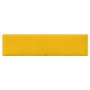 Wall panels 12 units yellow velvet 60x15 cm 1.08 m² by vidaXL, Wall covering - Ref: Foro24-344069, Price: 29,63 €, Discount: %