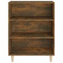 Smoked oak plywood sideboard 69.5x32.5x90 cm by vidaXL, Sideboards - Ref: Foro24-817375, Price: 48,55 €, Discount: %