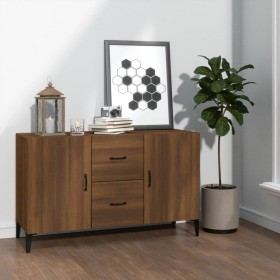 Engineered wood sideboard in brown oak 100x36x60 cm by vidaXL, Sideboards - Ref: Foro24-817470, Price: 90,11 €, Discount: %