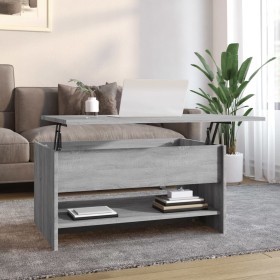 Gray Sonoma plywood coffee table 80x50x40 cm by vidaXL, Coffee table - Ref: Foro24-819297, Price: 73,50 €, Discount: %