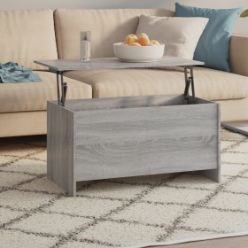 Mesa de centro madera contrachapada gris Sonoma 102x55,5x52,5cm de vidaXL, Mesas de centro - Ref: Foro24-819267, Precio: 58,9...