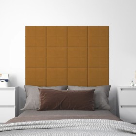 Wall panels 12 pcs brown velvet 30x30 cm 1.08 m² by vidaXL, Wall covering - Ref: Foro24-344049, Price: 28,05 €, Discount: %