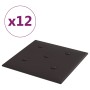 Wandpaneele 12 Stück schwarzes Kunstleder 30x30 cm 1,08 m² von vidaXL, Wandverkleidung - Ref: Foro24-343974, Preis: 30,78 €, ...