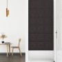 Wall panels 12 pcs black synthetic leather 30x30 cm 1.08 m² by vidaXL, Wall covering - Ref: Foro24-343974, Price: 30,78 €, Di...