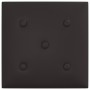 Wall panels 12 pcs black synthetic leather 30x30 cm 1.08 m² by vidaXL, Wall covering - Ref: Foro24-343974, Price: 30,78 €, Di...