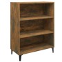 Smoked oak plywood sideboard 69.5x32.5x90 cm by vidaXL, Sideboards - Ref: Foro24-817378, Price: 46,52 €, Discount: %