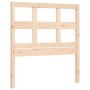 Estructura de cama con cabecero madera maciza 90x200 cm de vidaXL, Camas y somieres - Ref: Foro24-3194816, Precio: 95,99 €, D...