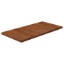 Encimera baño madera maciza tratada marrón oscuro 80x40x2,5 cm de vidaXL, Encimeras - Ref: Foro24-343052, Precio: 51,43 €, De...