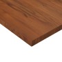 Encimera baño madera maciza tratada marrón oscuro 80x40x2,5 cm de vidaXL, Encimeras - Ref: Foro24-343052, Precio: 51,43 €, De...