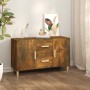 Smoked oak engineered wood sideboard 100x36x60 cm by vidaXL, Sideboards - Ref: Foro24-817465, Price: 79,53 €, Discount: %