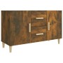 Smoked oak engineered wood sideboard 100x36x60 cm by vidaXL, Sideboards - Ref: Foro24-817465, Price: 79,53 €, Discount: %