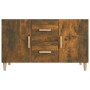 Smoked oak engineered wood sideboard 100x36x60 cm by vidaXL, Sideboards - Ref: Foro24-817465, Price: 79,53 €, Discount: %