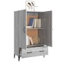 Sonoma gray plywood tall sideboard 70x31x115 cm by vidaXL, Sideboards - Ref: Foro24-817475, Price: 75,99 €, Discount: %