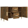 Smoked oak engineered wood sideboard 100x36x60 cm by vidaXL, Sideboards - Ref: Foro24-817465, Price: 79,53 €, Discount: %