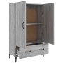 Sonoma gray plywood tall sideboard 70x31x115 cm by vidaXL, Sideboards - Ref: Foro24-817475, Price: 75,99 €, Discount: %