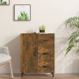 Smoked oak engineered wood sideboard 69.5x34x90 cm by vidaXL, Sideboards - Ref: Foro24-817354, Price: 79,79 €, Discount: %