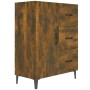 Aparador de madera de ingeniería roble ahumado 69,5x34x90 cm de vidaXL, Aparadores - Ref: Foro24-817354, Precio: 80,80 €, Des...