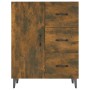 Aparador de madera de ingeniería roble ahumado 69,5x34x90 cm de vidaXL, Aparadores - Ref: Foro24-817354, Precio: 80,80 €, Des...