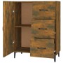 Aparador de madera de ingeniería roble ahumado 69,5x34x90 cm de vidaXL, Aparadores - Ref: Foro24-817354, Precio: 80,80 €, Des...