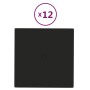 Paneles de pared 12 uds tela negro 30x30 cm 1,08 m² de vidaXL, Recubrimiento de paredes - Ref: Foro24-343964, Precio: 32,99 €...