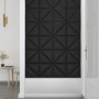 Wall panels 12 pcs black synthetic leather 30x30 cm 0.54 m² by vidaXL, Wall covering - Ref: Foro24-343939, Price: 36,98 €, Di...