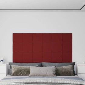 Wall panels 12 units red wine fabric 60x30 cm 2.16 m² by vidaXL, Wall covering - Ref: Foro24-344076, Price: 52,34 €, Discount: %