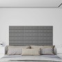 Wall panels 12 pcs gray synthetic leather 60x15 cm 1.08 m² by vidaXL, Wall covering - Ref: Foro24-343984, Price: 27,52 €, Dis...