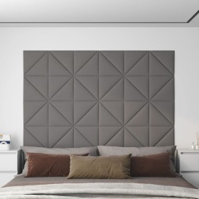 Wall panels 12 pcs light gray fabric 30x30 cm 0.54 m² by vidaXL, Wall covering - Ref: Foro24-343929, Price: 33,99 €, Discount: %