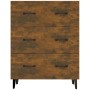 Aparador de madera de ingeniería roble ahumado 69,5x34x90 cm de vidaXL, Aparadores - Ref: Foro24-817348, Precio: 92,48 €, Des...