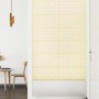 Wall panels 12 units synthetic cream leather 60x30 cm 2.16 m² by vidaXL, Wall covering - Ref: Foro24-343989, Price: 56,24 €, ...