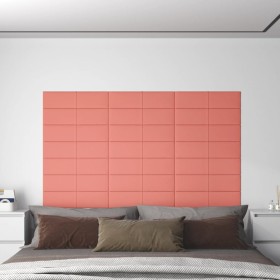 Wall panels 12 pcs pink velvet 60x15 cm 1.08 m² by vidaXL, Wall covering - Ref: Foro24-344066, Price: 29,65 €, Discount: %