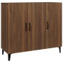 Anrichte aus braunem Eichenparkett 90x34x80 cm von vidaXL, Sideboards - Ref: Foro24-817464, Preis: 97,48 €, Rabatt: %