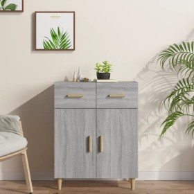 Sonoma gray plywood sideboard 69.5x34x89 cm by vidaXL, Sideboards - Ref: Foro24-817358, Price: 76,97 €, Discount: %