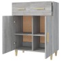 Sonoma gray plywood sideboard 69.5x34x89 cm by vidaXL, Sideboards - Ref: Foro24-817358, Price: 76,99 €, Discount: %