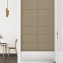 Wall panels 12 pcs cappuccino PE leather 60x30 cm 2.16 m² by vidaXL, Wall covering - Ref: Foro24-343992, Price: 53,99 €, Disc...