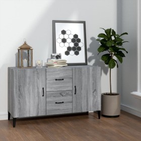 Sonoma gray engineered wood sideboard 100x36x60 cm by vidaXL, Sideboards - Ref: Foro24-817469, Price: 95,95 €, Discount: %