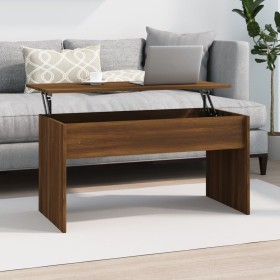 Oak brown plywood coffee table 102x50.5x52.5 cm by vidaXL, Coffee table - Ref: Foro24-819286, Price: 66,99 €, Discount: %