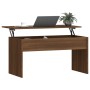 Mesa de centro contrachapado marrón roble 102x50,5x52,5 cm de vidaXL, Mesas de centro - Ref: Foro24-819286, Precio: 66,99 €, ...