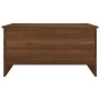 Mesa de centro madera contrachapada roble marrón 80x55,5x41,5cm de vidaXL, Mesas de centro - Ref: Foro24-819271, Precio: 58,3...