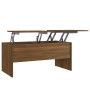 Brown oak plywood coffee table 102x50.5x46.5 cm by vidaXL, Coffee table - Ref: Foro24-819301, Price: 72,70 €, Discount: %