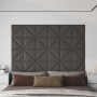 Wall panels 12 pcs synthetic leather gray 30x30 cm 0.54 m² by vidaXL, Wall covering - Ref: Foro24-343942, Price: 24,44 €, Dis...