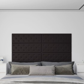 Paneles de pared 12 uds cuero sintético negro 90x30 cm 3,24 m² de vidaXL, Recubrimiento de paredes - Ref: Foro24-344002, Prec...