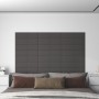 Wall panels 12 pcs dark gray fabric 60x15 cm 1.08 m² by vidaXL, Wall covering - Ref: Foro24-344053, Price: 29,71 €, Discount: %